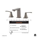Ver imagem 2 de Torneira Para Banheiro Misturador Duplo Comando Aço Inox 304 Japurá Pingoo.casa - Cinza