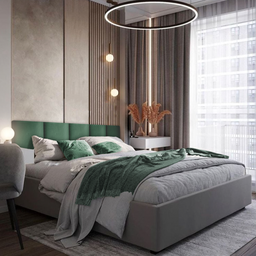 Kit 6 Módulos de Cabeceira Estofada Cama Box Casal Queen Modulada 1,80mx40cm - 1