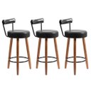 Ver imagem 1 de Kit 3 Banquetas Cozinha e Espaço Gourmet Clarice 80 Cm - Preto