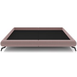 Cama Casal Base Box Pés de Ferro Estilo Industrial 156cm Otto P05 Veludo Rosê - Lyam Decor - 3