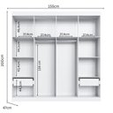 Ver imagem 3 de Roupeiro 4 Portas America Friz Branco