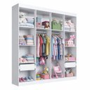 Ver imagem 5 de Roupeiro 4 Portas America Friz Branco