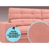 Sofá Pegasus 2,30M Assento Retrátil e Reclinável Velosuede Rose - Netsofás - 5