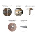 Ver imagem 6 de Armário de Cozinha Compacta 4 Peças 200cm Linea com Balcões Cor:mocca Laca com Avelã
