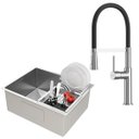 Ver imagem 1 de Kit Cuba Gourmet Malibú Aço Inox 304 e Torneira Gourmet Bélgica Monocomando Goldenx