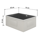 Ver imagem 2 de Kit Cuba Gourmet Malibú Aço Inox 304 e Torneira Gourmet Bélgica Monocomando Goldenx