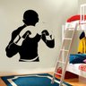 Adesivo de Parede Lutador de Boxe 02-Especial 98x115cm - 1