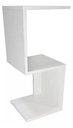 Ver imagem 1 de Mesa de Cabeceira S ou Z Branco Mesinha de Apoio 60x25x20
