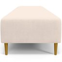 Ver imagem 4 de Kit 02 Puffs Decorativo Sala de Estar Bali W01 Pés Palito 210x60cm Suede Bege - Lyam Decor