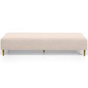 Ver imagem 5 de Kit 02 Puffs Decorativo Sala de Estar Bali W01 Pés Palito 210x60cm Suede Bege - Lyam Decor