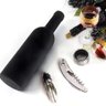 Kit Vinho Acessórios 5 Peças Saca Rolha Presente Garrafa - 5