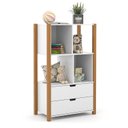Ver imagem 2 de Armário Organizador Kids Liv Branco Soft Freijó - Matic