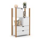 Ver imagem 1 de Armário Organizador Kids Liv Branco Soft Freijó - Matic