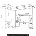 Ver imagem 3 de Guarda Roupa Queen Modulado Cp01 Delphi Avelã L01 - Mpozenato
