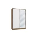 Ver imagem 1 de Guarda-roupa 2 Portas de Correr 3 Espelhos Kappesberg Adapt Nogueira/branco