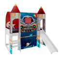 Ver imagem 2 de Cama Joy Espaço com Escorregador e Dossel 2 Torres e Luz de Led 