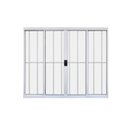 Ver imagem 3 de Janela de Alumínio de Correr 100x120cm 4 Folhas Grade Hale Esquadrias