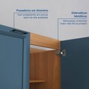 Ver imagem 6 de Cozinha Compacta Planejada 3 Peças 2 Balcões 1 Tampo Soho CabeCasa MadeiraOriginals Azul/Freijó