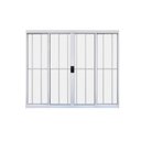 Ver imagem 3 de Janela de Alumínio de Correr 100x150cm 4 Folhas Grade Hale Esquadrias