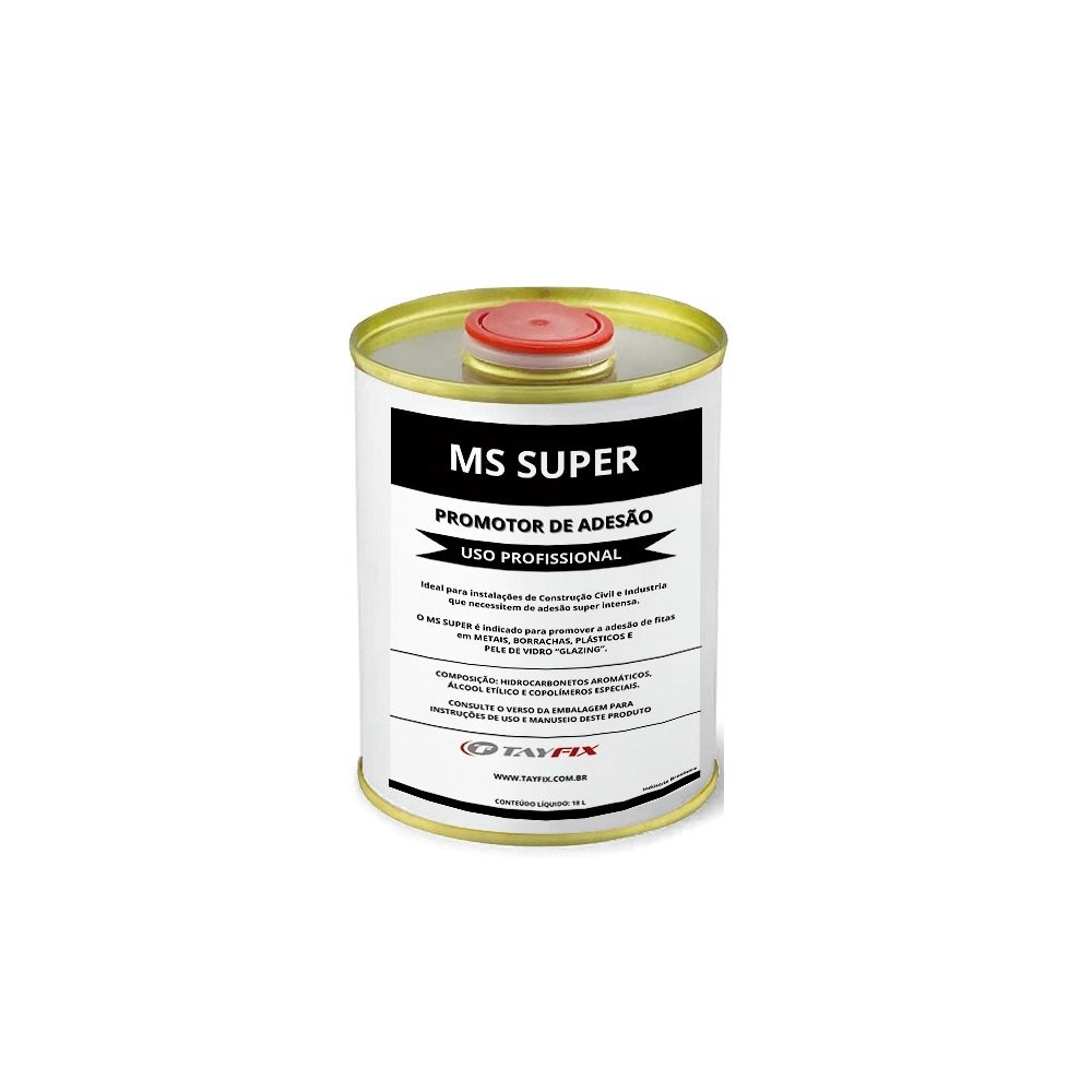 Primer de Adesão Ms Super 225ml para Acm, Fita Dupla Face, Fachadas, Peças Automotivas, Glazing