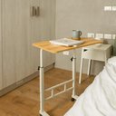 Ver imagem 3 de Mesa Notebook Rodinhas Altura Ajustável Multifuncional Jantar Cama Sala Home Office Computador