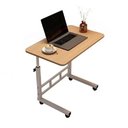Ver imagem 1 de Mesa Notebook Rodinhas Altura Ajustável Multifuncional Jantar Cama Sala Home Office Computador