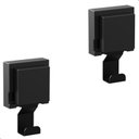 Ver imagem 1 de Kit 2 Cabide de Parede Gancho com Ventosa Preto Max