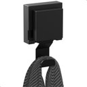 Ver imagem 3 de Kit 2 Cabide de Parede Gancho com Ventosa Preto Max