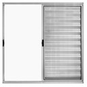 Ver imagem 1 de Janela de Alumínio Veneziana 100x150cm 3 Folhas Hale Esquadrias