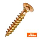 Ver imagem 1 de Parafuso para Madeira Chipboard 3.5 x 16 Cabeça Chata Philips 500 Pç Ciser, Jomarca ou Belenus