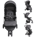 Ver imagem 2 de Carrinho de Bebe para Passeio Kiddo Trio Melange Grafite