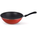 Ver imagem 1 de Frigideira Wok Orienta 28 Essencial Vermelha Antiaderente de Alumínio com Cabo Multiflon