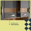 Ver imagem 4 de Armário Cozinha Compacta 8 Portas 2 Gavetas MDF-MDP 122cm Freijo e Gris Kit'S Paraná