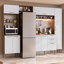 Ver imagem 1 de Cozinha Compacta Lille 8 Portas 2 Gavetas MDP 265cm Rustic Madesa