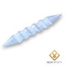 Bastão de Selenita 15cm Espiral Pedra Natural Cristal Polido:branco - 1