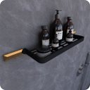 Ver imagem 1 de Suporte Porta Shampoo Para Banheiro Preto e Gold Empire