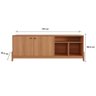Rack Sunny para Tv até 75 Polegadas 2 Portas Jequitibá - Lukaliam - 5