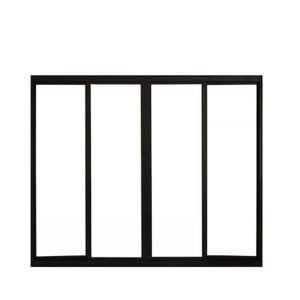 Janela de Alumínio de Correr 100x200cm 4 Folhas Hale Esquadrias