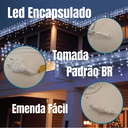 Ver imagem 2 de Kit 3 Cascatas 400 Leds 10 Metros Luz Branca Fixa - 110V