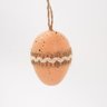 36 Ovos de Páscoa Branco e Bege Enfeite Decorativo Pendente - 4