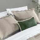 Ver imagem 4 de Kit Cobre Leito Colcha Clean Solteiro Dupla Face - Cáqui