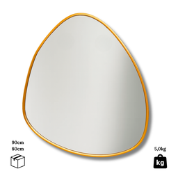 Espelho Orgânico Moderno com Moldura em Alumínio Closet 90x80cm - 7