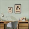Quadro Com Moldura - Star Wars: Símbolo Mandaloriano - Pequeno - 2