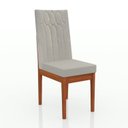 Ver imagem 7 de Conjunto Sala De Jantar Mesa 160X90Cm Tampo Vidro/Mdf Com 6 Cadeiras Safira 