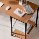 Ver imagem 5 de Mesa Escrivaninha Gamer para Escritório ou Quarto Home Office Estilo Industrial Tokyo Gamer