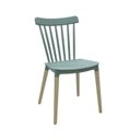 Ver imagem 4 de Kit 6 Cadeiras Encosto Vazado Janaina Verde/Menta