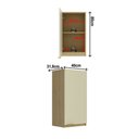 Ver imagem 4 de Armário Aéreo Cozinha 40 Cm Nanda 1 Porta Nature/arenas - Tecno Mobili