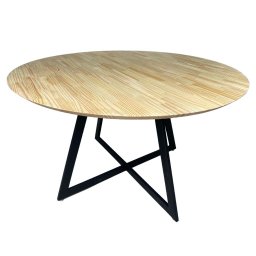 Mesa Redonda - Pinus Chanfrado - 120cm - 1