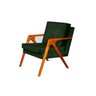Poltrona decorativa Mona Luxo Dora Bela - 0130 Verde Musgo - 1