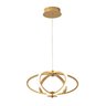 Pendente Moderno Dourado 36cm Led 35w 3 em 1 Bivolt Paris Luz - 1